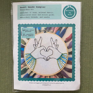 Embroidery Kit - Heart Hands Sampler