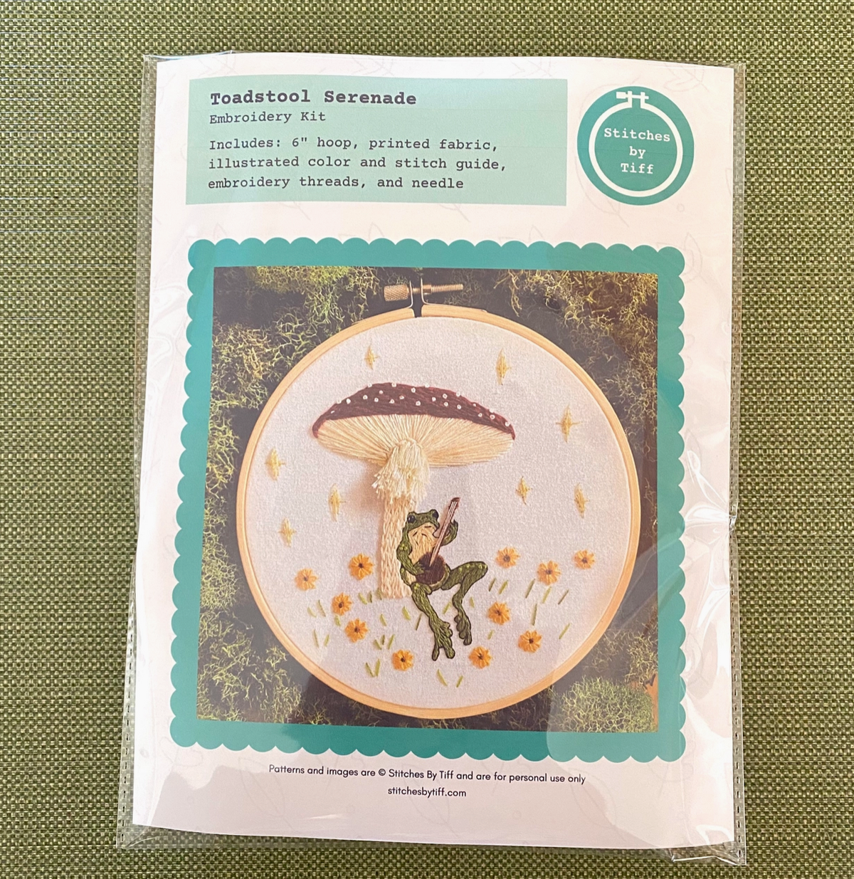 Embroidery Kit - Toadstool Serenade