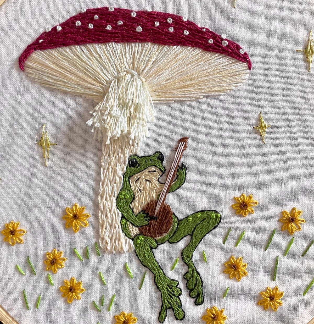 Embroidery Kit - Toadstool Serenade