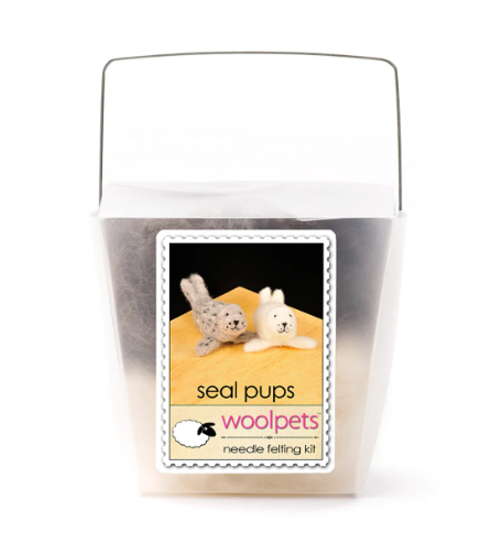 DIY - Needle Felting - Seal Pups (Wool Pets) Craft Kit