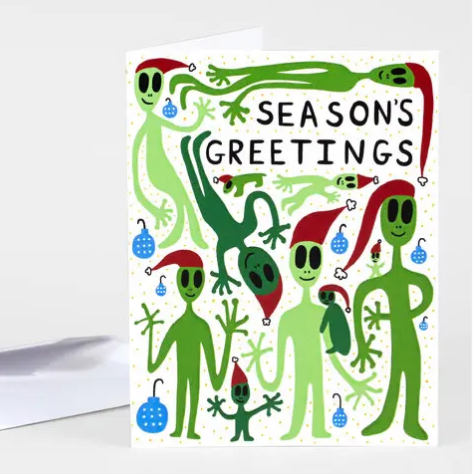 Card - Season's Greetings Aliens