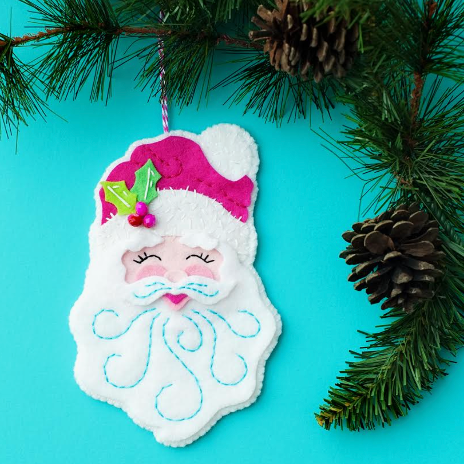 Sewing - Felt Ornament - Santa