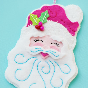 Sewing - Felt Ornament - Santa