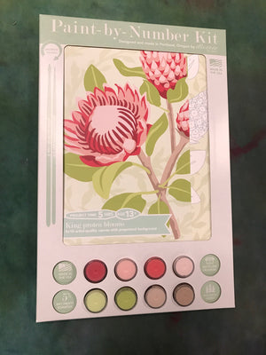 DIY - Paint By Number Kit - King Protea Blooms
