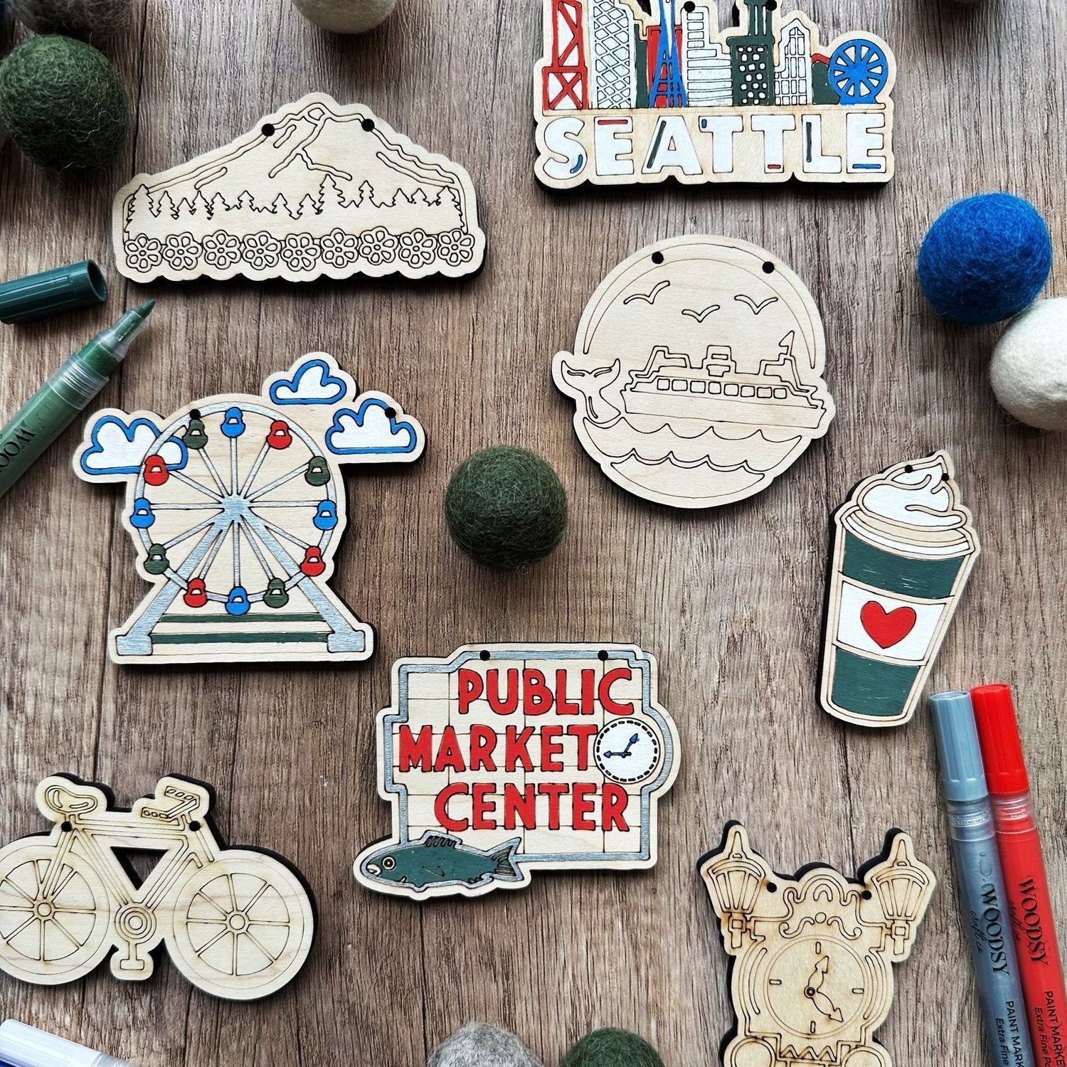 DIY - Garland - Seattle (Woodsy Craft Co) Craft Kit