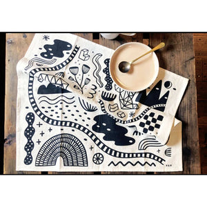 Kitchen Towel - Abstract Garden (Allison McKeen Art)