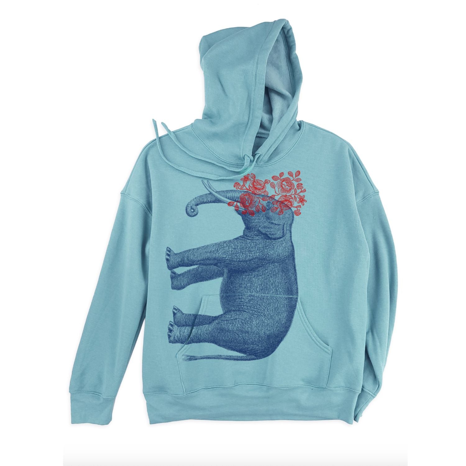 Darlene Hoodie - Elephant - Blue Lagoon (Supermaggie)