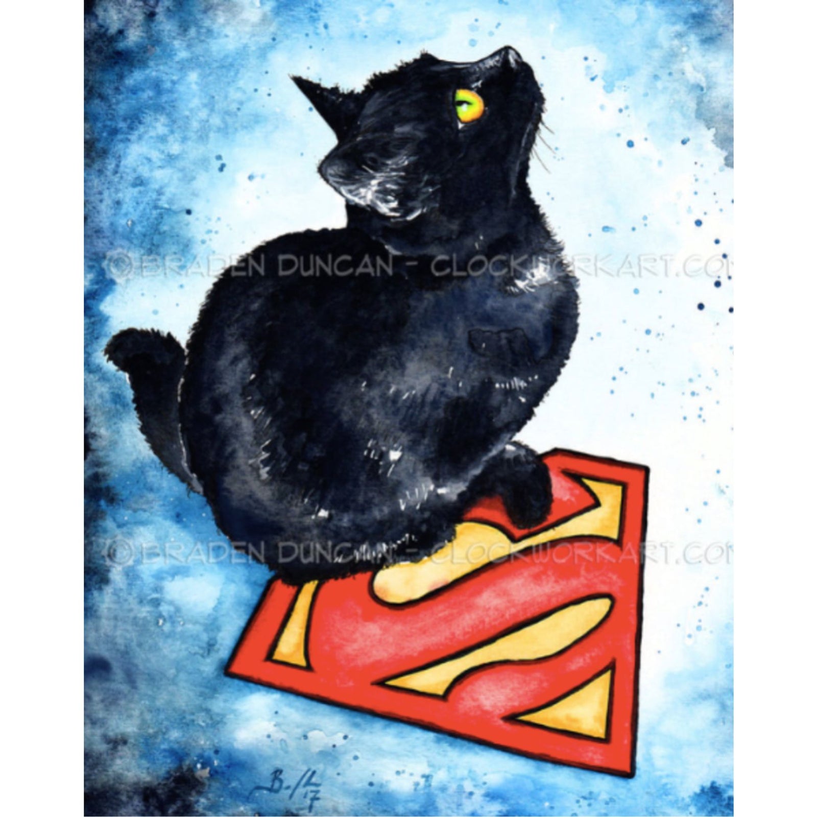 Print - Super Cat (Clockwork Art / Braden Duncan)