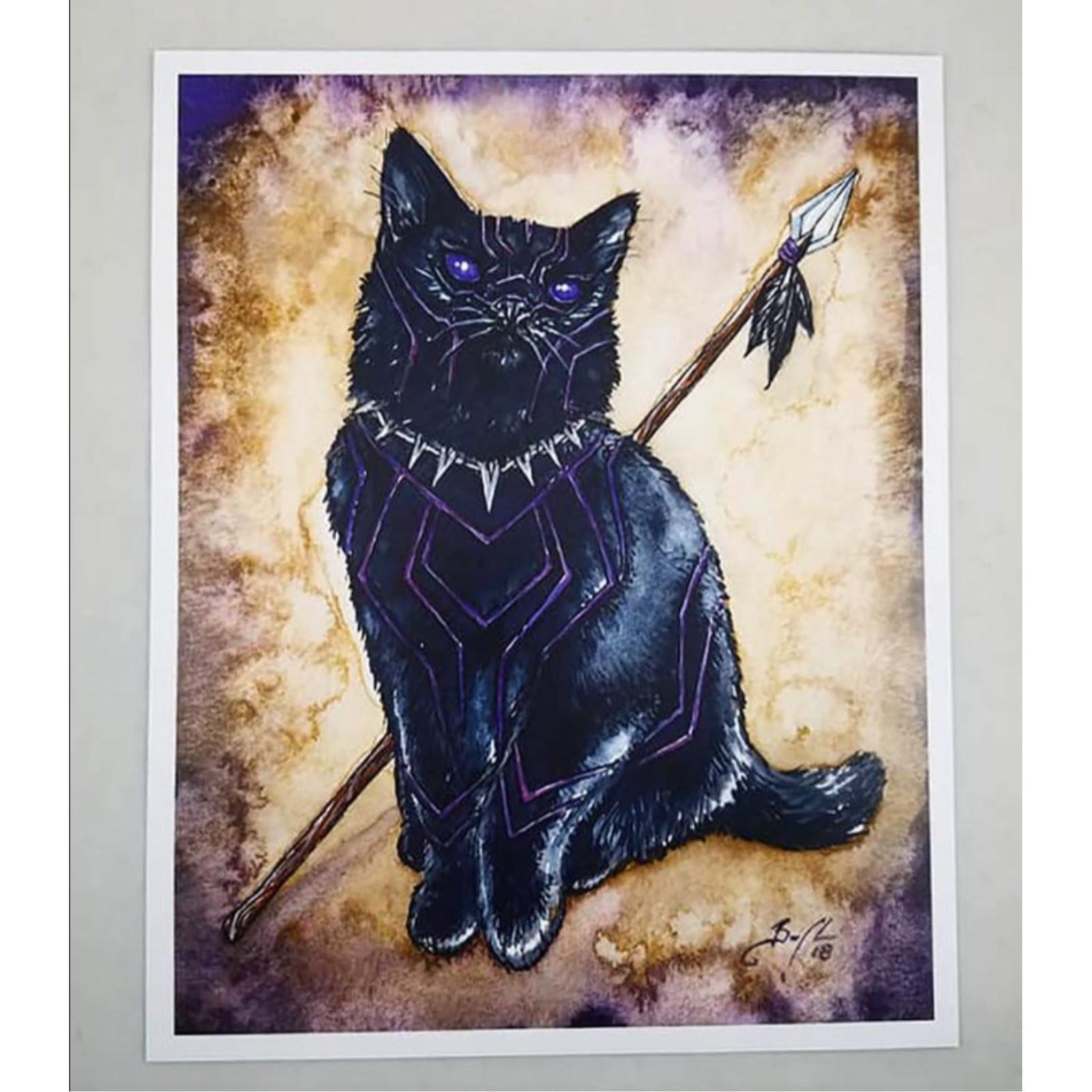 Print - Black Panther Kitten (Clockwork Art / Braden Duncan)