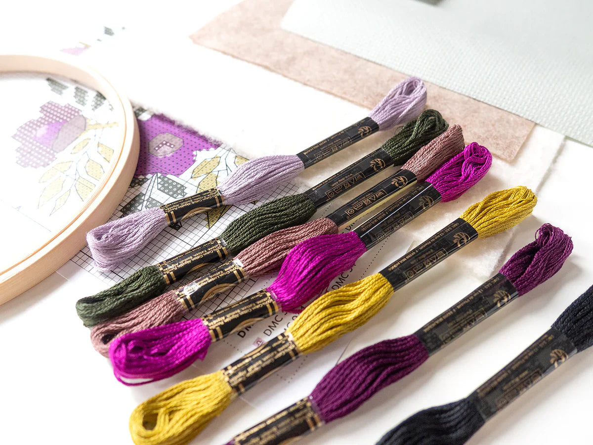 Cross Stitch Kit - Violet Vibes
