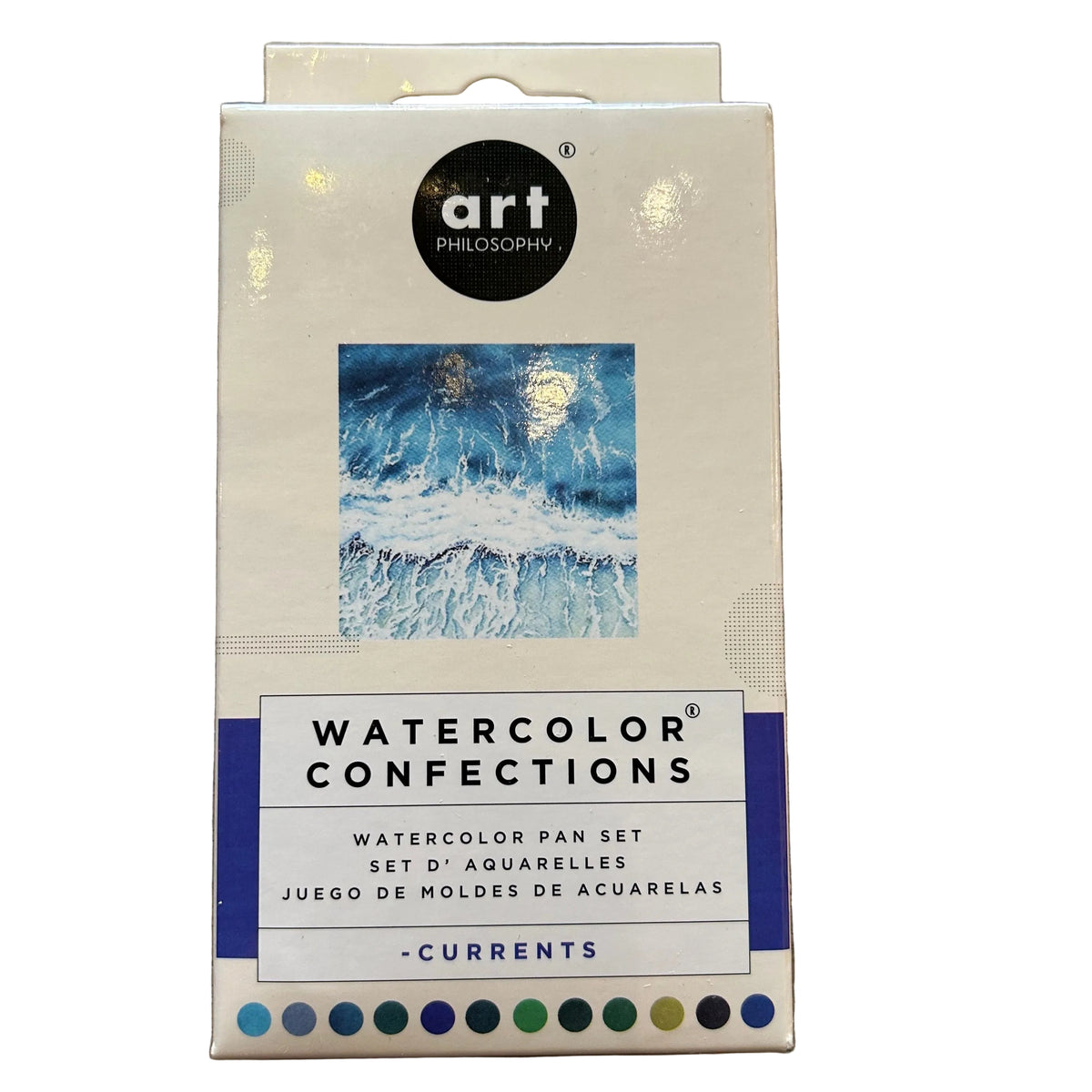 Box of Watercolor Confections - Currents color scheme.