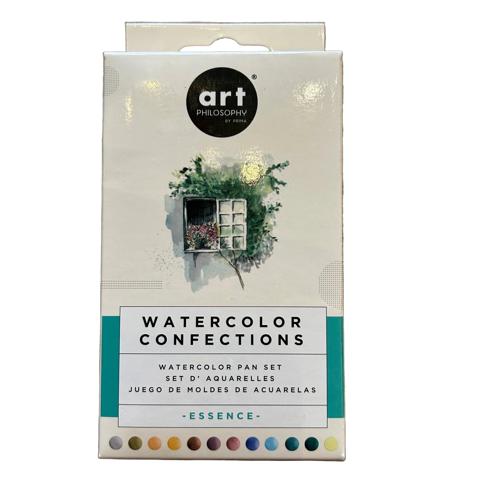 Box of Watercolor Confections - Essense - against a white background.