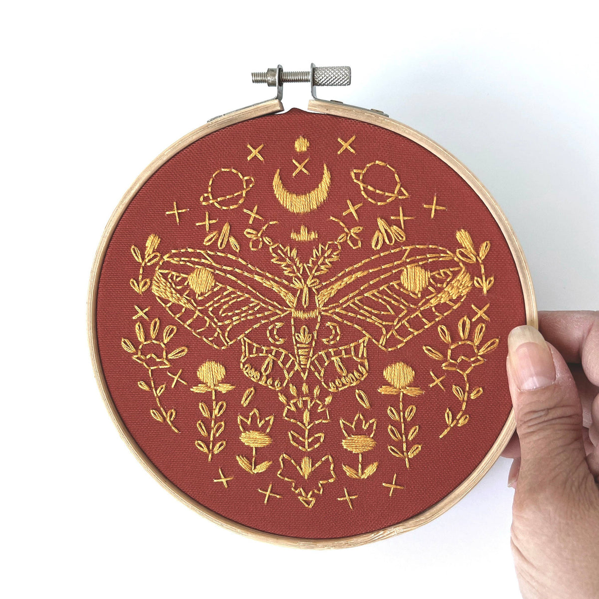DIY - Embroidery - Golden Moth Kit