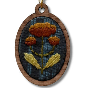 DIY - Embroidery - Folk Flowers Necklace Kit