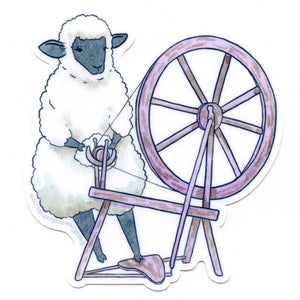 Sticker - Spinning Wheel Sheep
