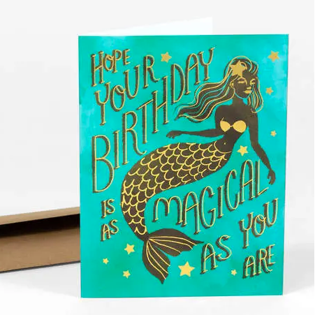 Card - Hope Your Birthday Is As Magical As You Are (Mermaid)