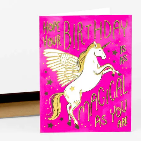 Card - Hope Your Birthday is As Magical As You Are (Unicorn)