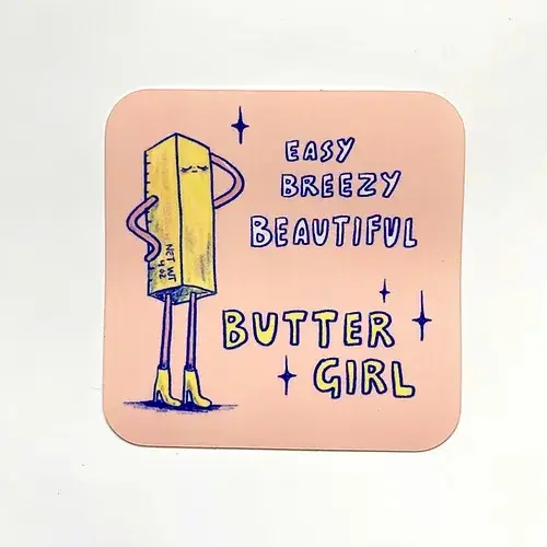 Sticker - Butter Girl (Allison McKeen Art)