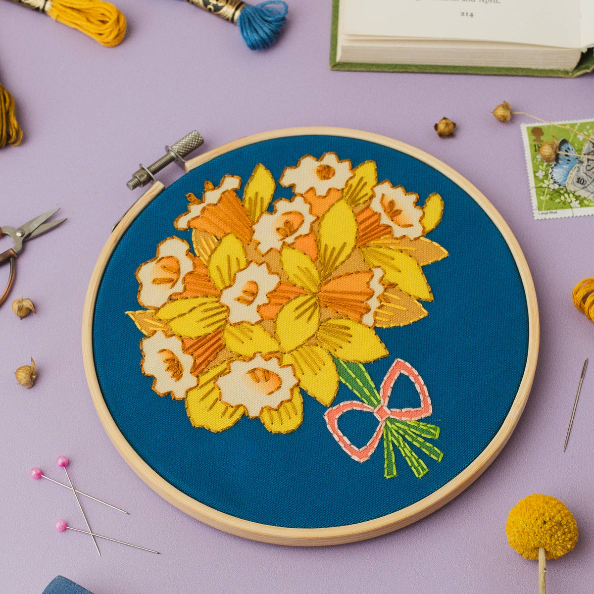 DIY - Embroidery - Daffodil