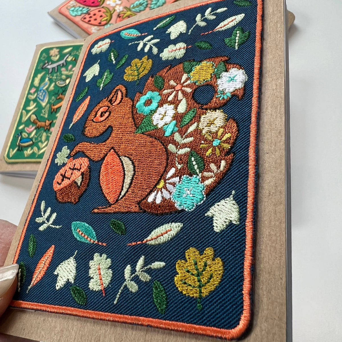 Notebook - Squirrel Embroidery