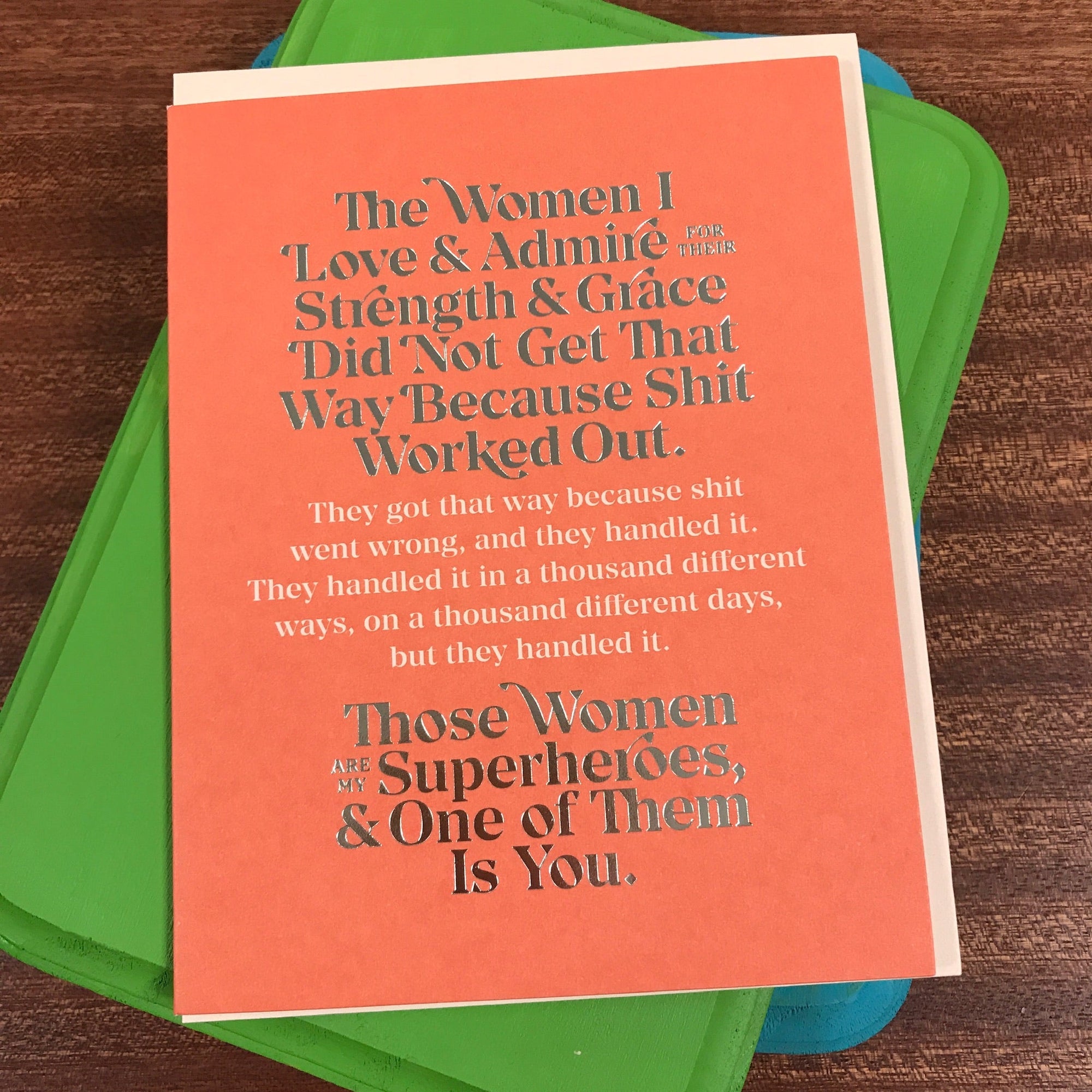 Card - Elizabeth Gilbert - The Women I Love and Admire