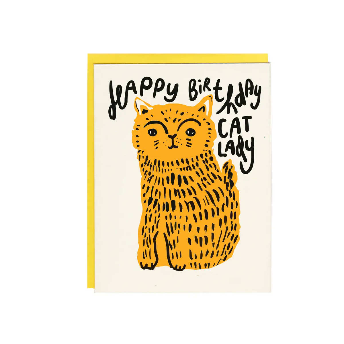 Card - Happy Birthday Cat Lady (I Must Draw)