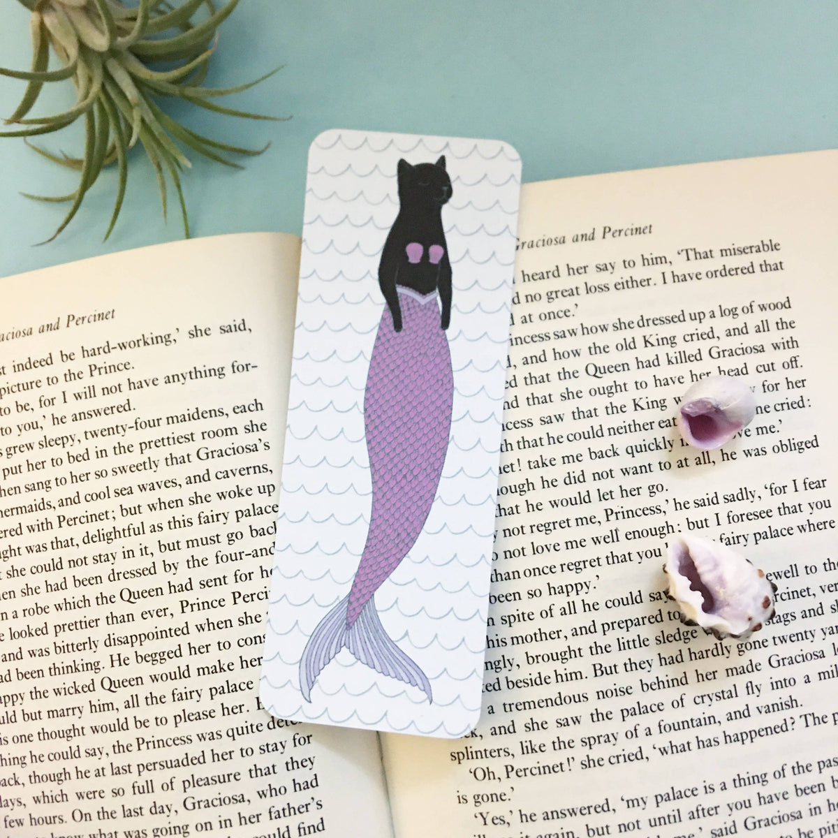 Bookmark - Black Purrmaid