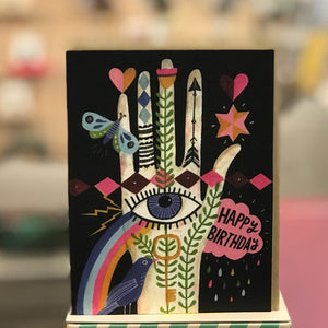 Card - Lisa Congdon - Rainbow Hand Birthday Card