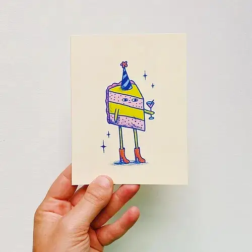 Card - Birthday Cake (Allison McKeen Art)