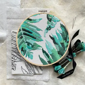 DIY - Embroidery - Ferns