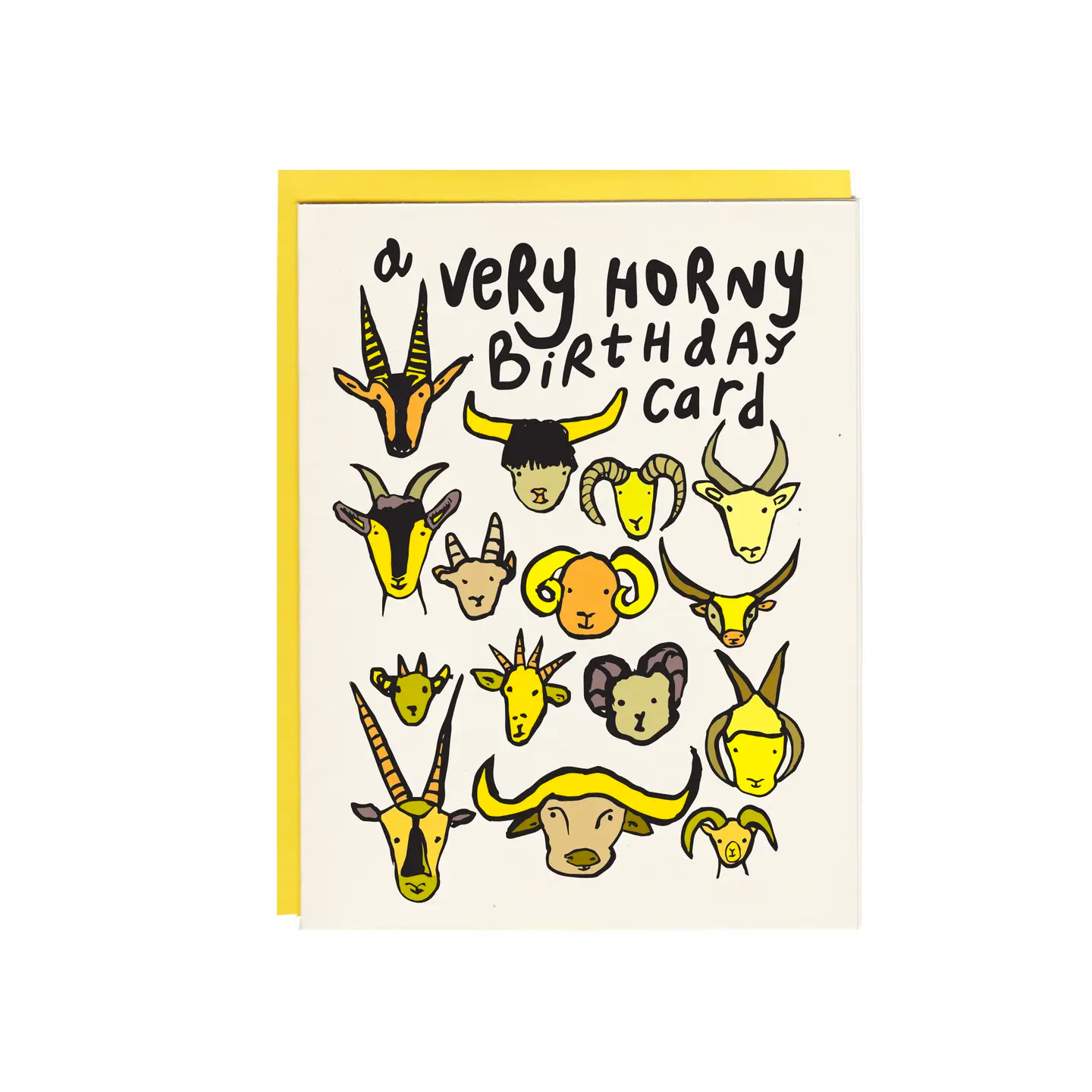 Card - A Very Horny Birthday Card (I Must Draw)