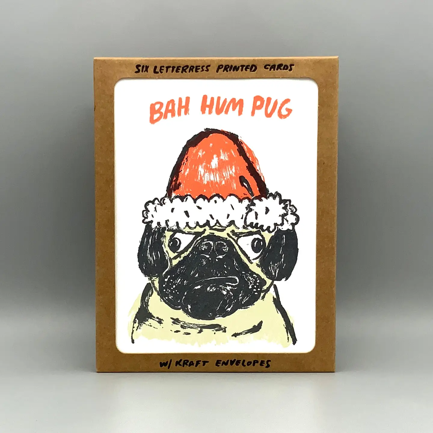 Boxed Cards - Bah Hum Pug