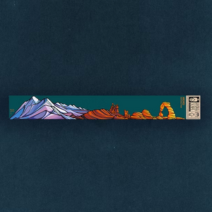 A large hydrascape sticker depicting arches national park