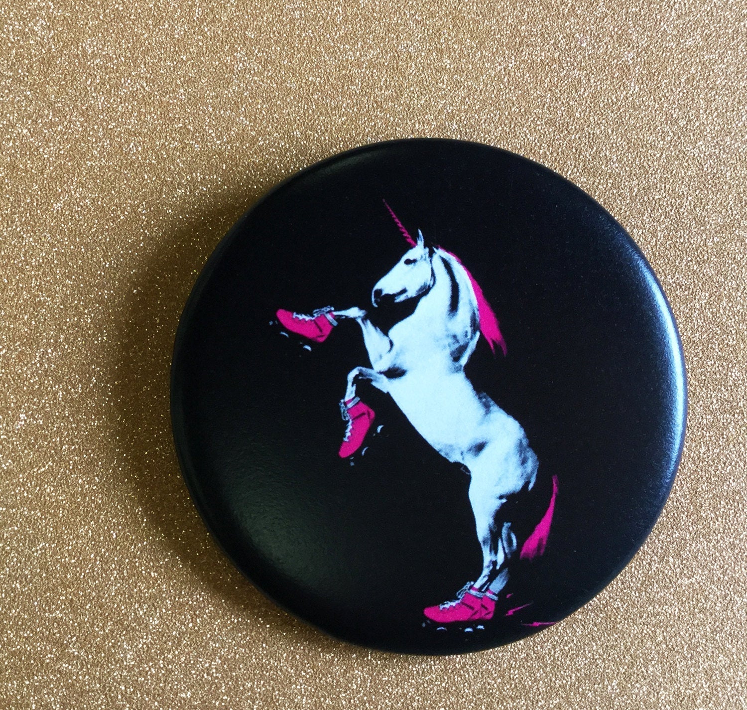Magnet: 2.25 Inch - Roller Skating Unicorn - Color