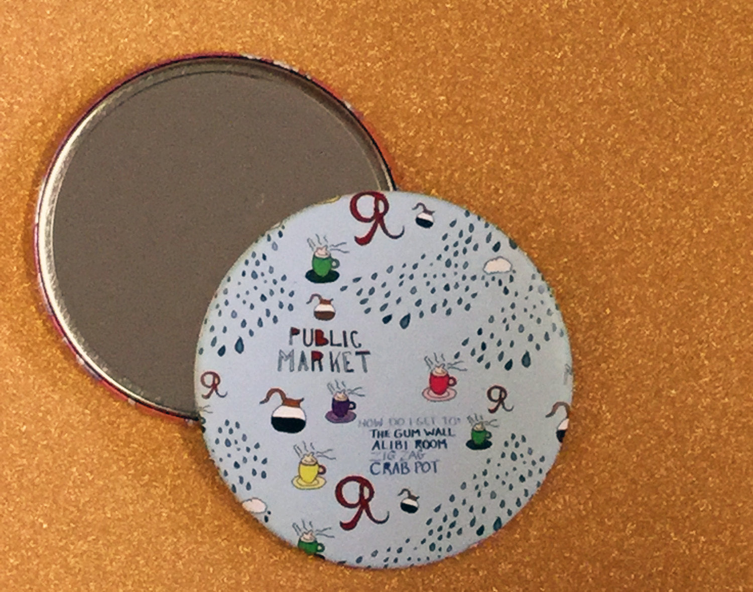 Mirror - 3.5 Inch: Seattle Pattern