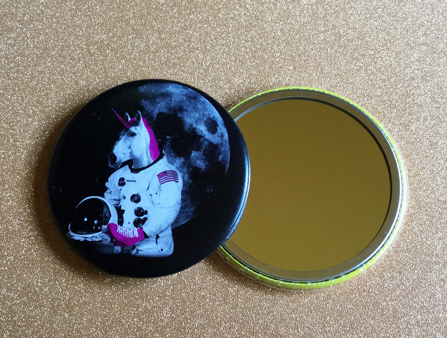 Small Mirror - Astronaut Unicorn - Color