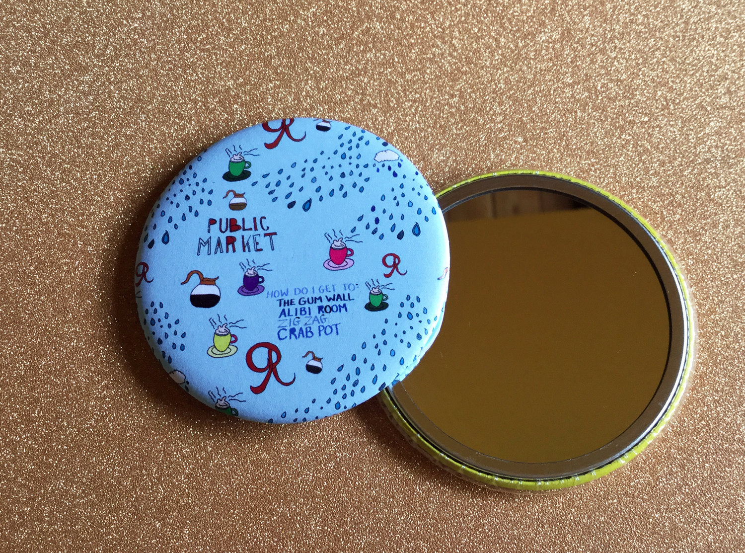 Small Mirror - Seattle Pattern