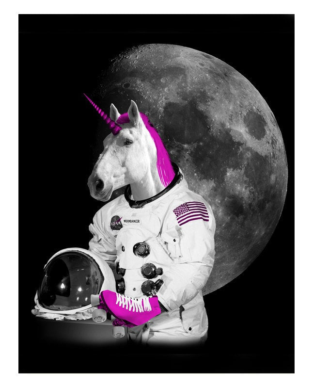 Postcard: Astronaut Unicorn - Ten Pack