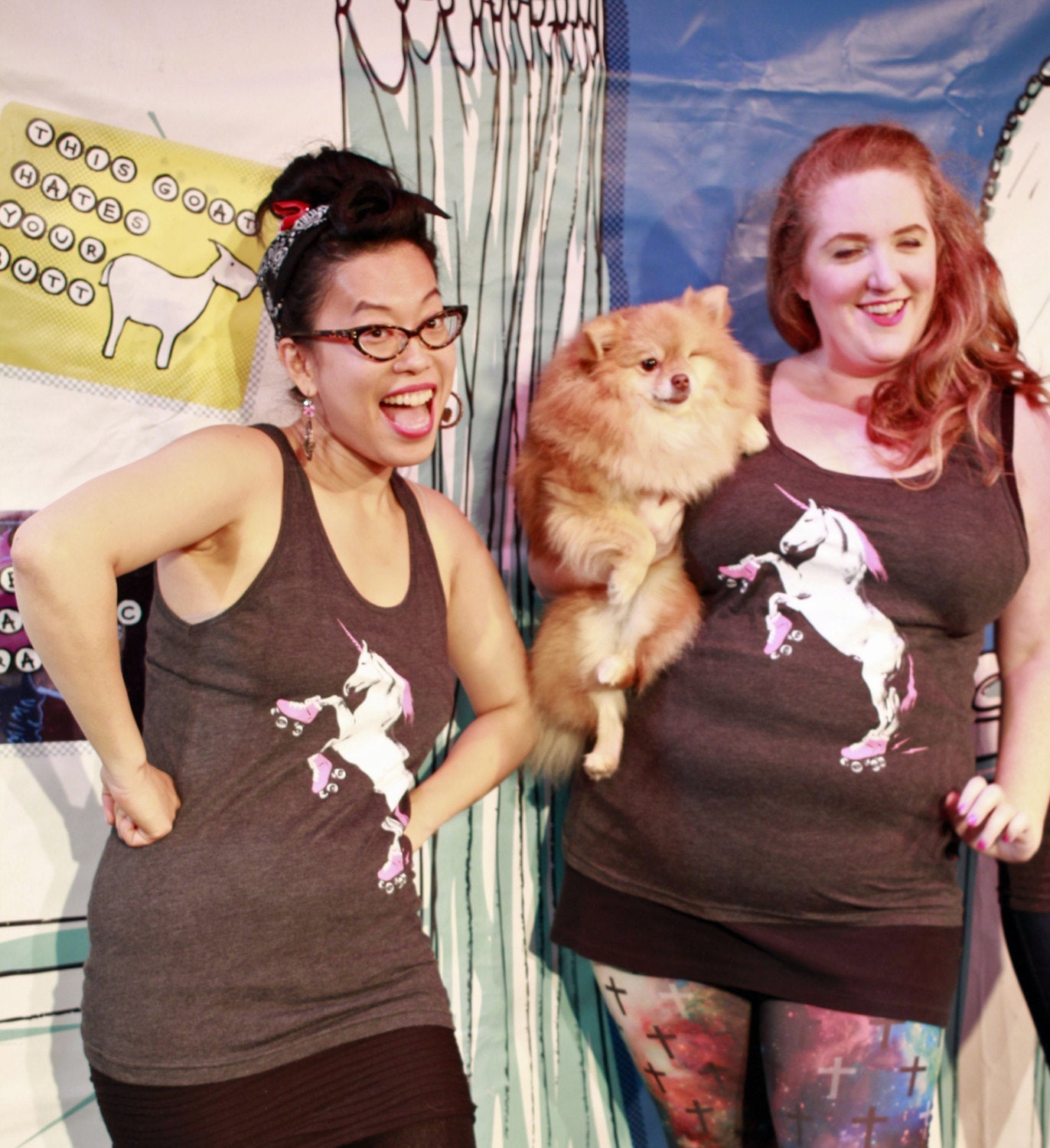 Tank Top: Roller Skating Unicorn