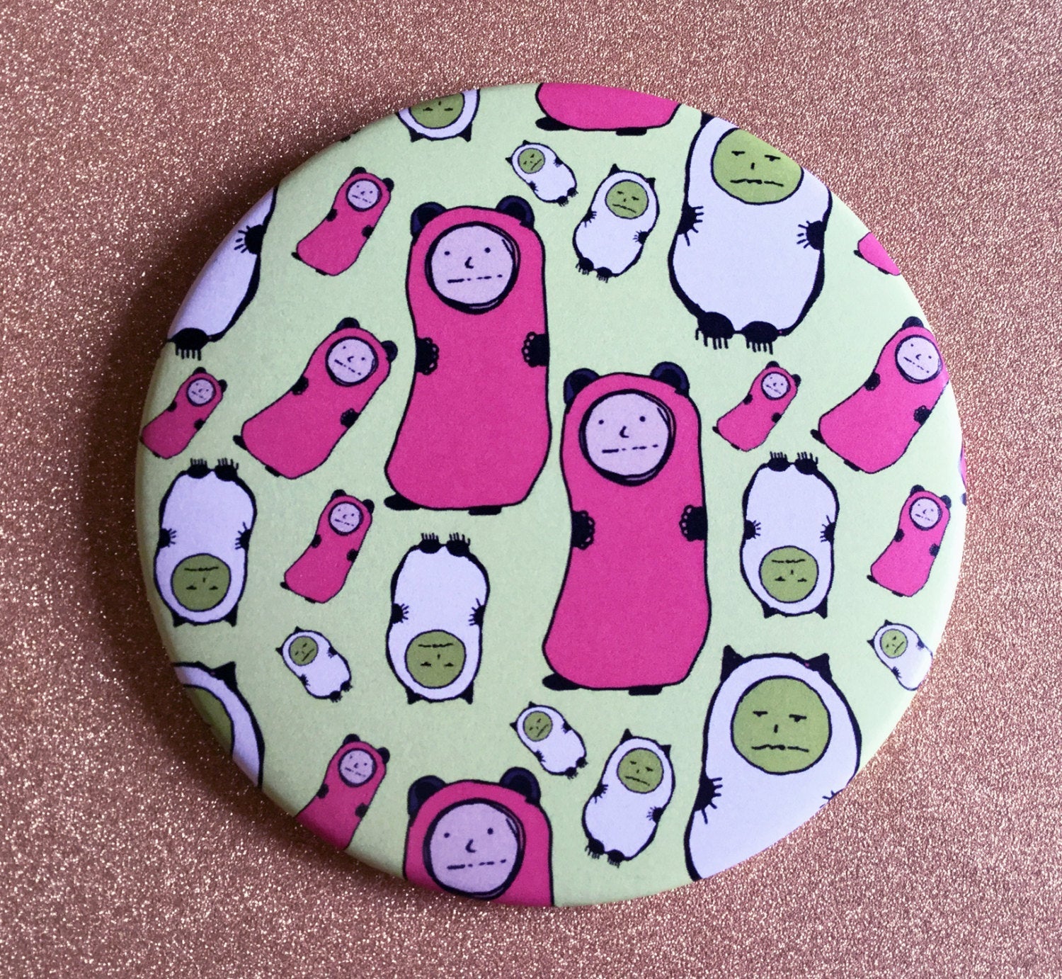Magnet - 3.5 Inch: Tiny Saddies Pattern