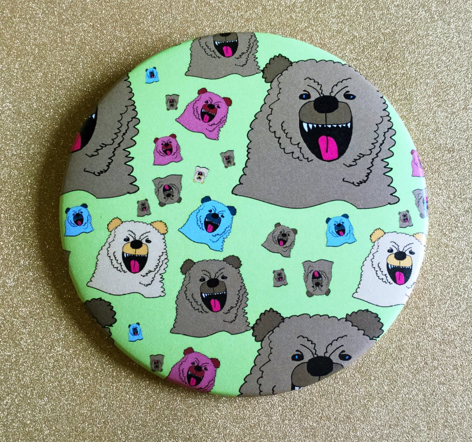 Magnet: 3.5 Inch - Growly Bear
