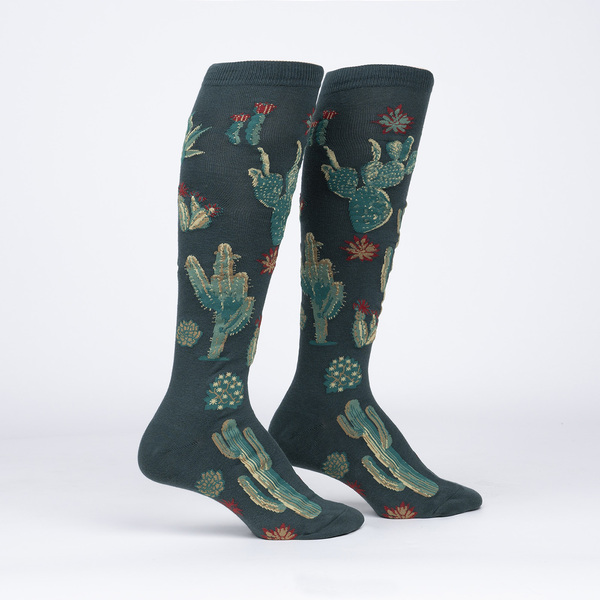 SALE Sock - Knee-High: Cactus Jungle (SITM / Sock It To Me)