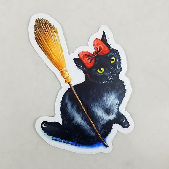Sticker - Little Witch Kitten (Clockwork Art / Braden Duncan)