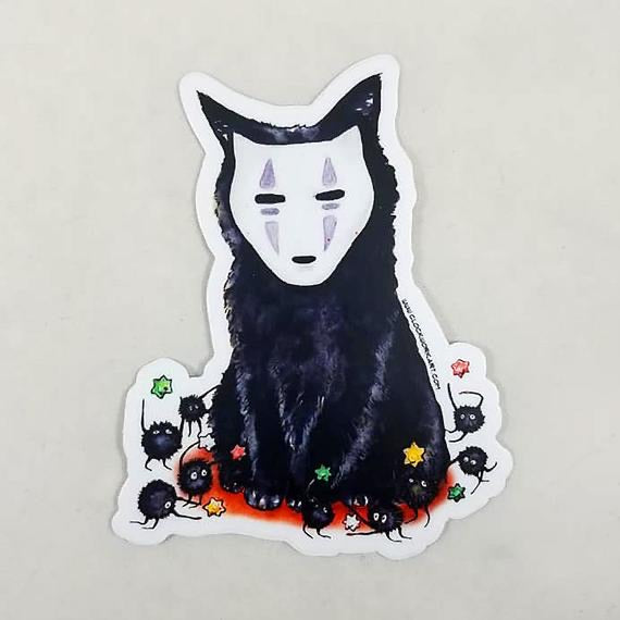 Sticker - Faceless Spirit Kitten (Clockwork Art / Braden Duncan)