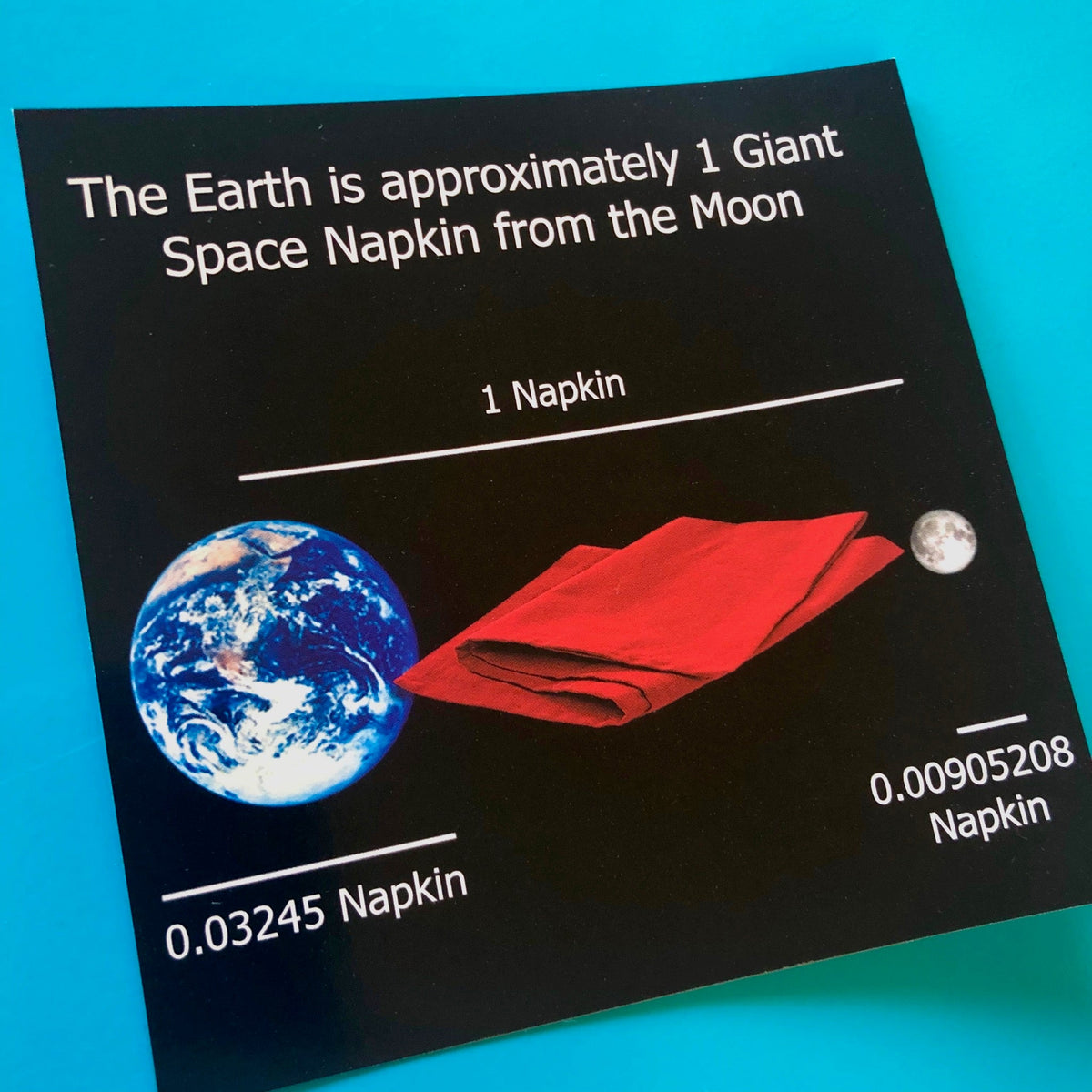 4x4 Sticker - Space Napkin