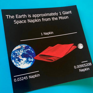 4x4 Sticker - Space Napkin