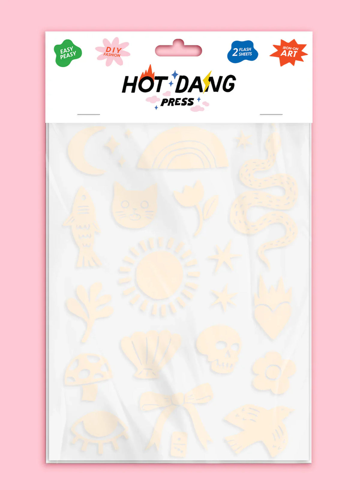 DIY - Iron On Art - Linocut Cream (Hot Dang Press) Sheet Set