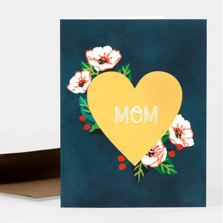 Card - Mom Gold Heart