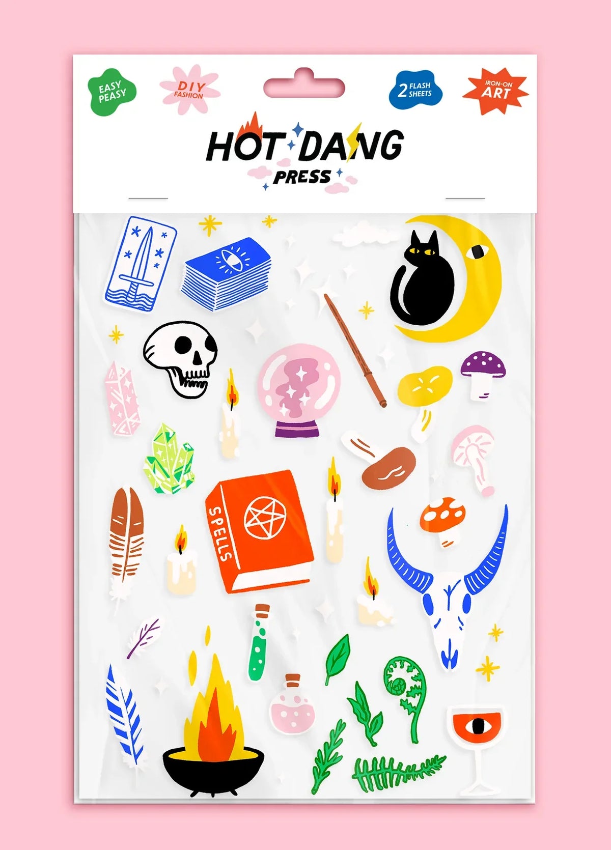 DIY - Iron On Art - Occult Classics (Hot Dang Press) Sheet Set