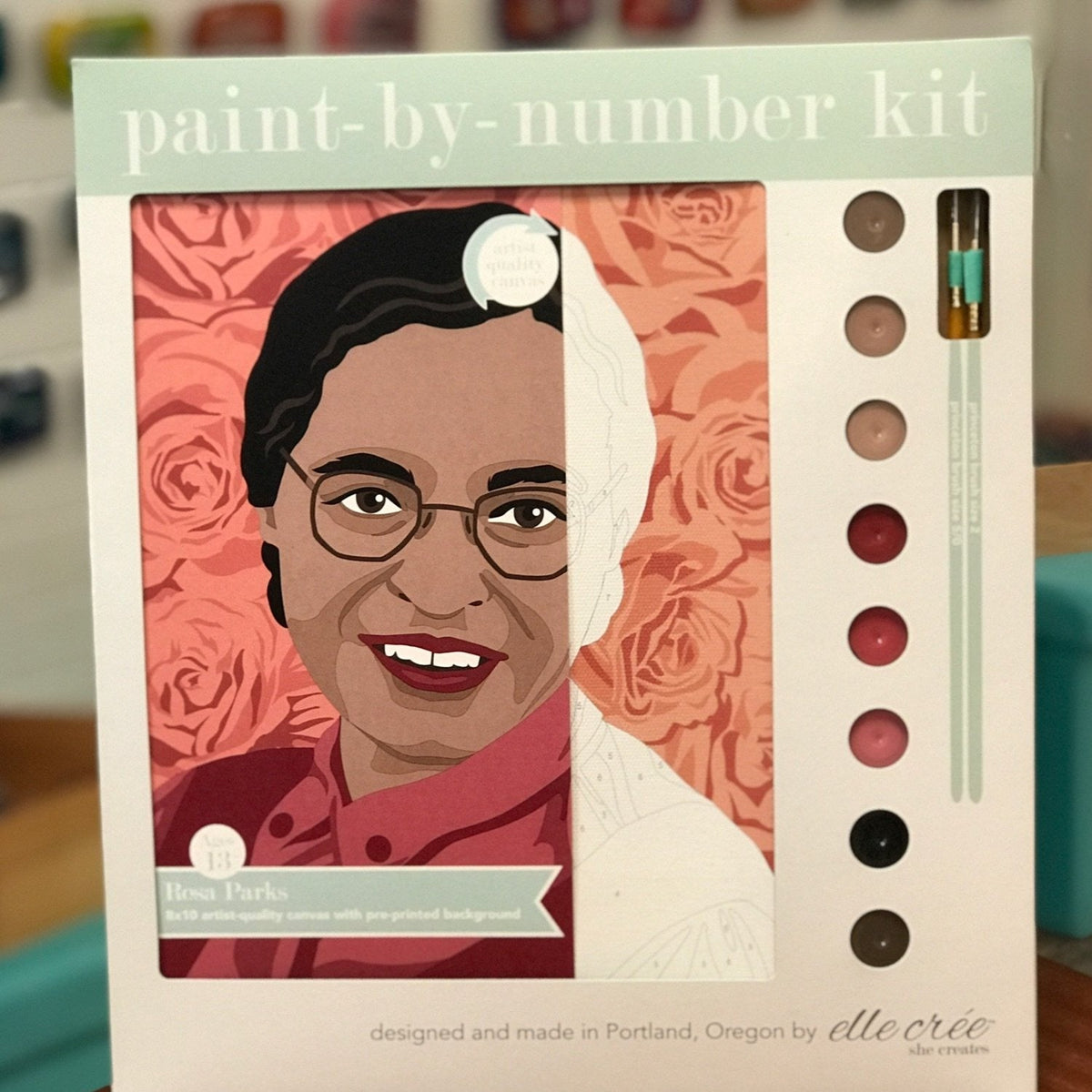 DIY - Paint By Number Kit - Rosa Parks